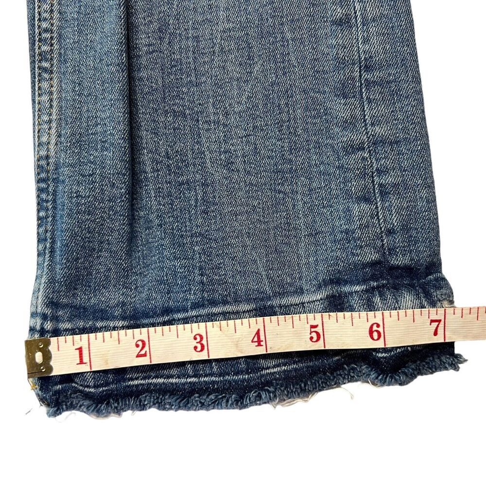 Zara Premium Denim Women's Size 2 Raw Hem Stitch Detail Jeans Mid Rise - Picture 16 of 16